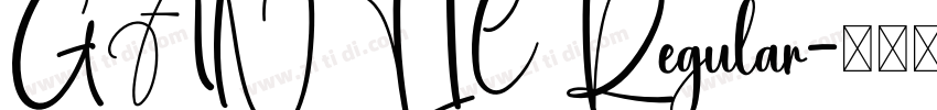 GANTIC Regular字体转换
